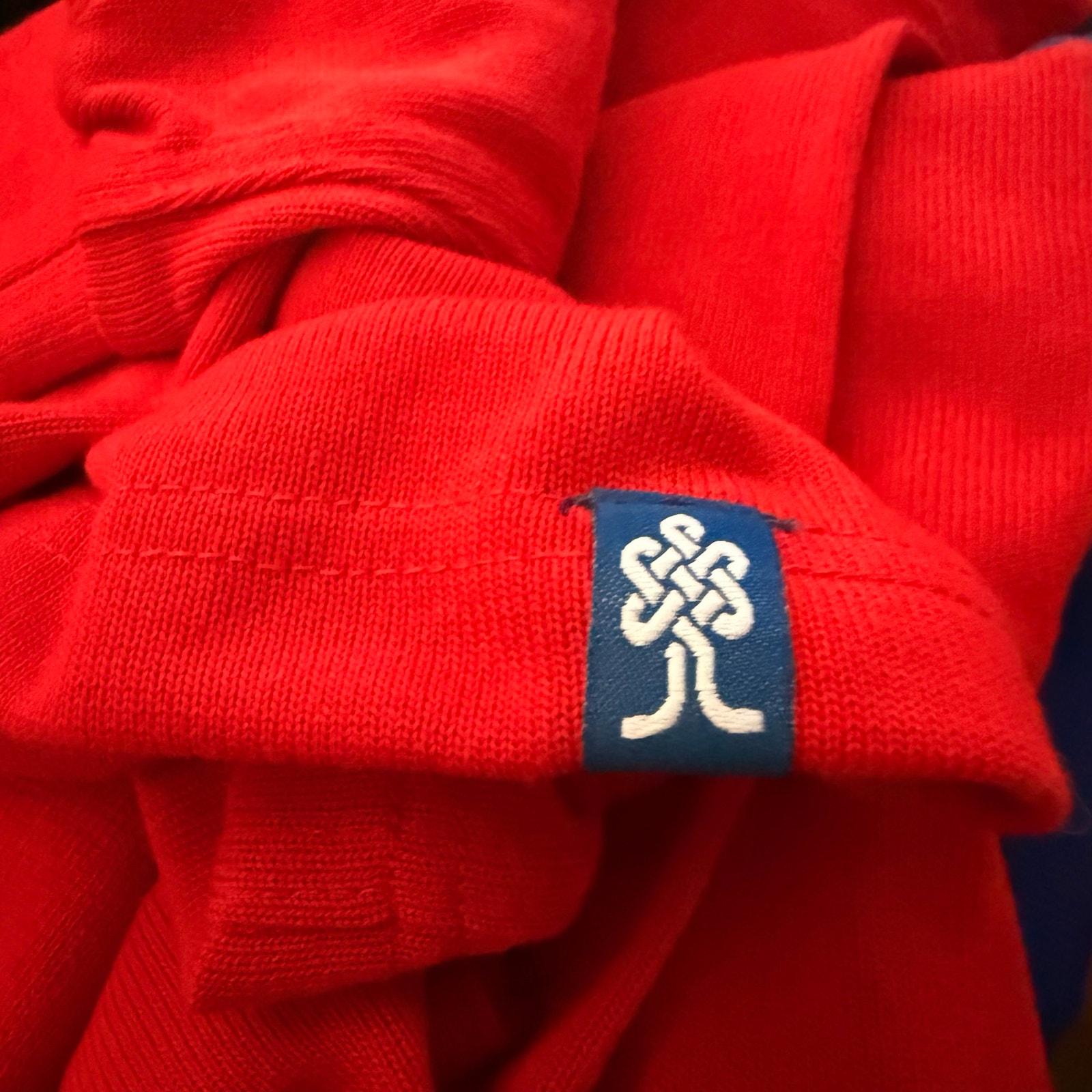 Withernot Rugby Shirt Long Sleeve Red Blue Striped Soft Cotton Men's Size Xl — image 8 of 8